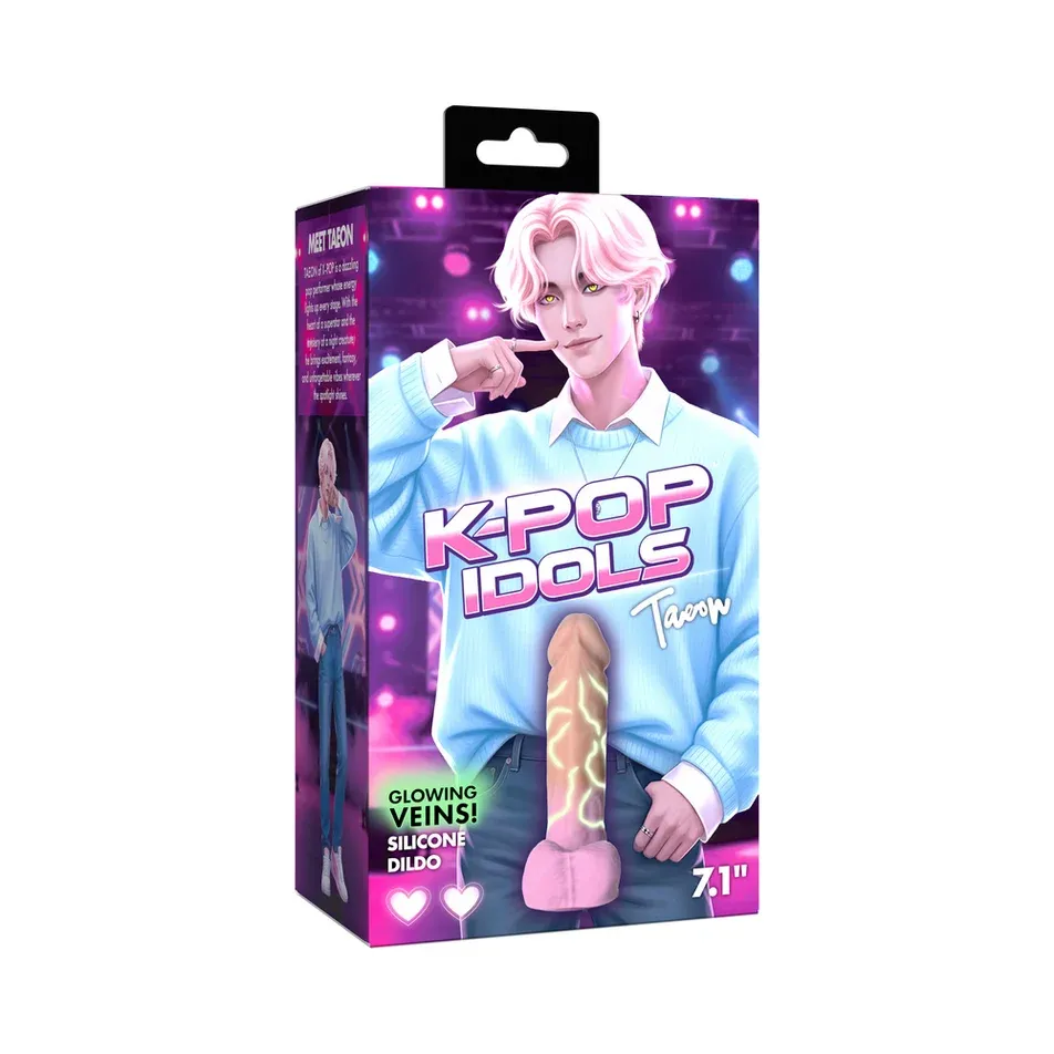K- Pop Idols Glowing Veins Dildo
