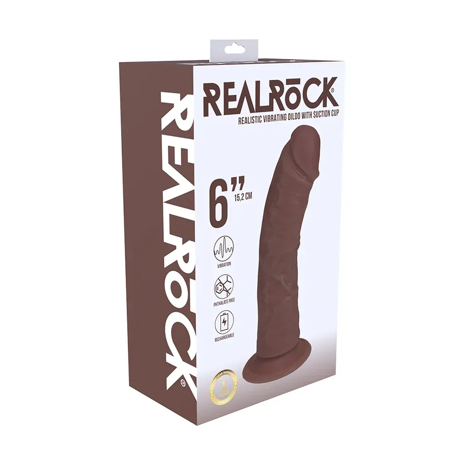 Realrock 6" Vibrating Curved Dildo
