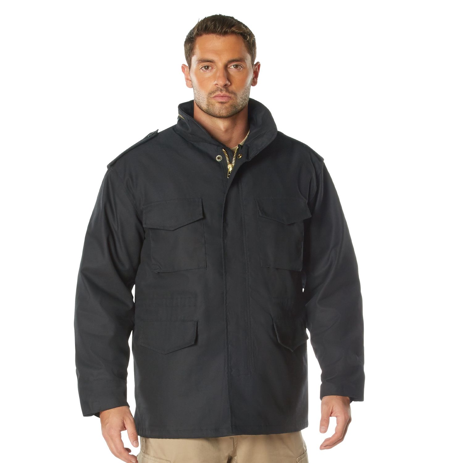 Rothco M-65 Field Jacket, Color: Black, Size: Xsmall