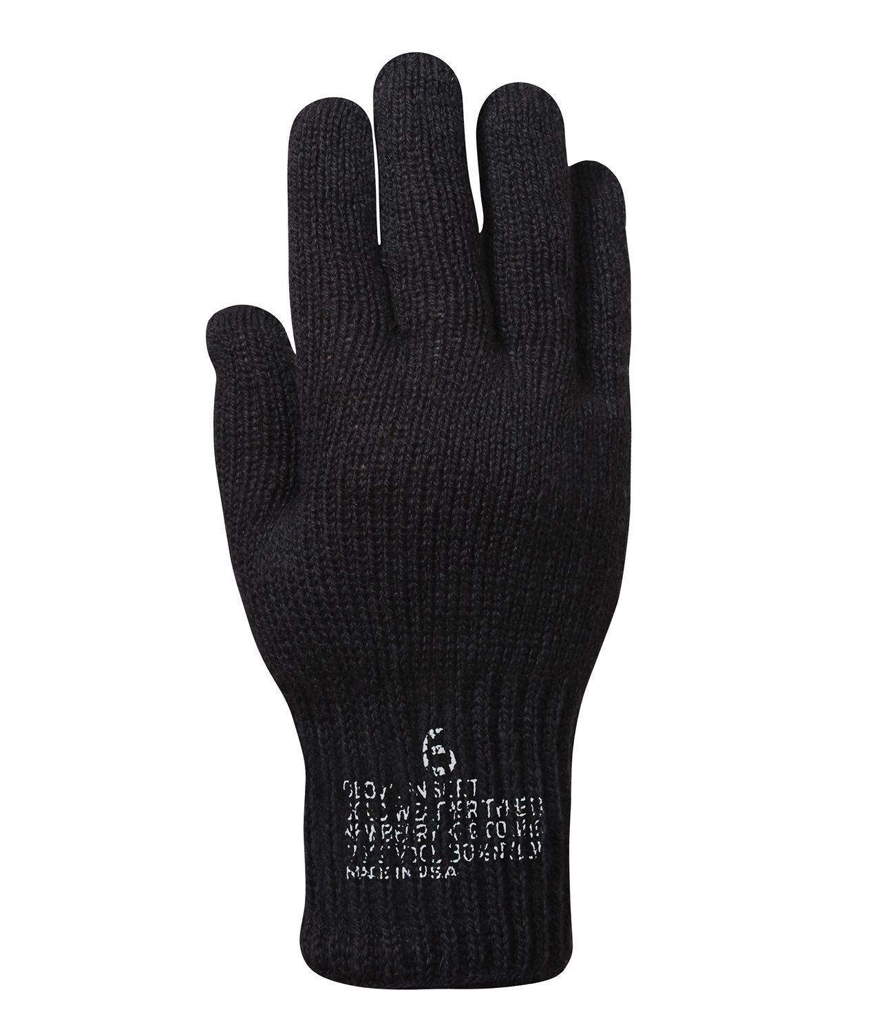 Wool Glove Liners 14397, Color: Black, Size: 2