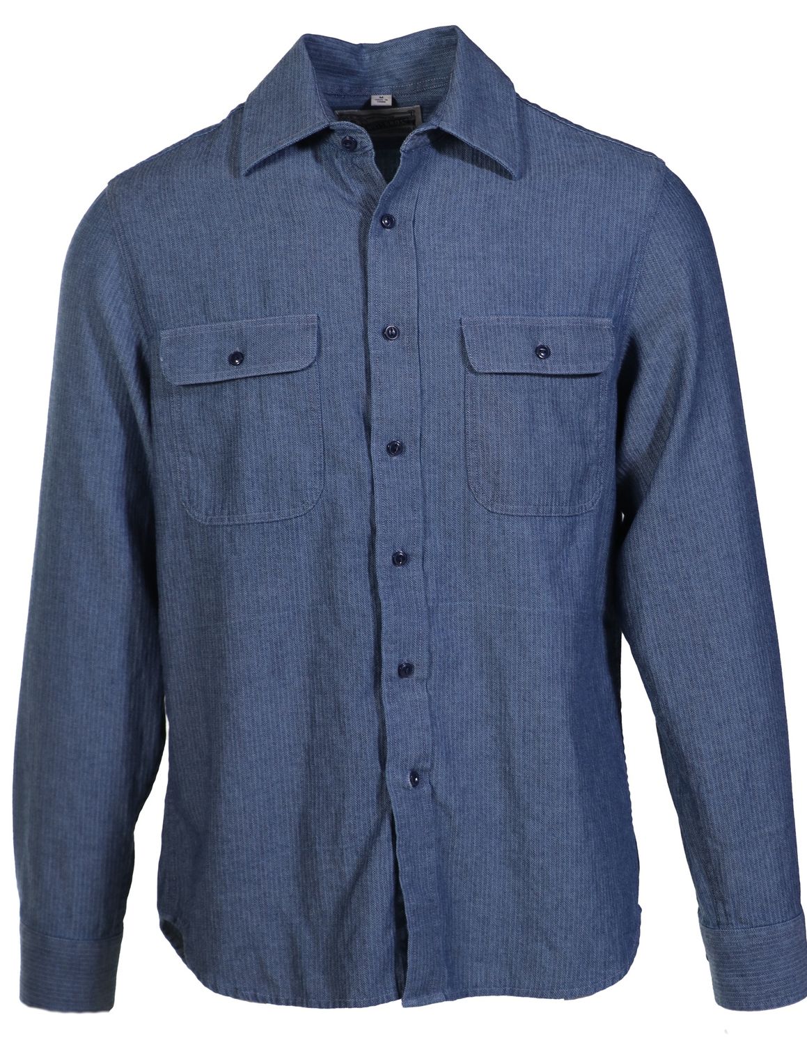 Schott NYC Cotton Shirts Herringbone
