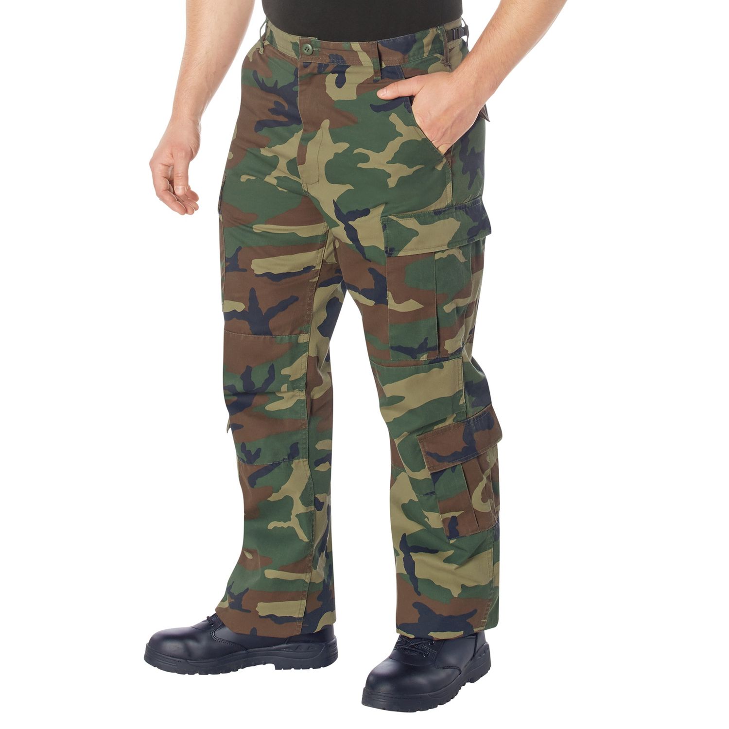 Rothco Vintage Paratrooper Cargo Fatigue Pants, Color: Woodland, Size: Small
