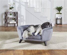 ENCHANTED HONDENMAND / SOFA ROMY PEWTER GRIJS 67,5X40,5X30,5 CM