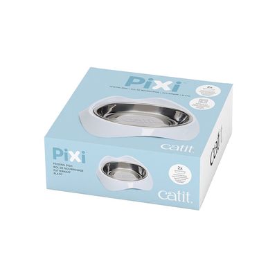 CA Pixi Dish wit/zilver - 200ml - 16x13x5,7cm