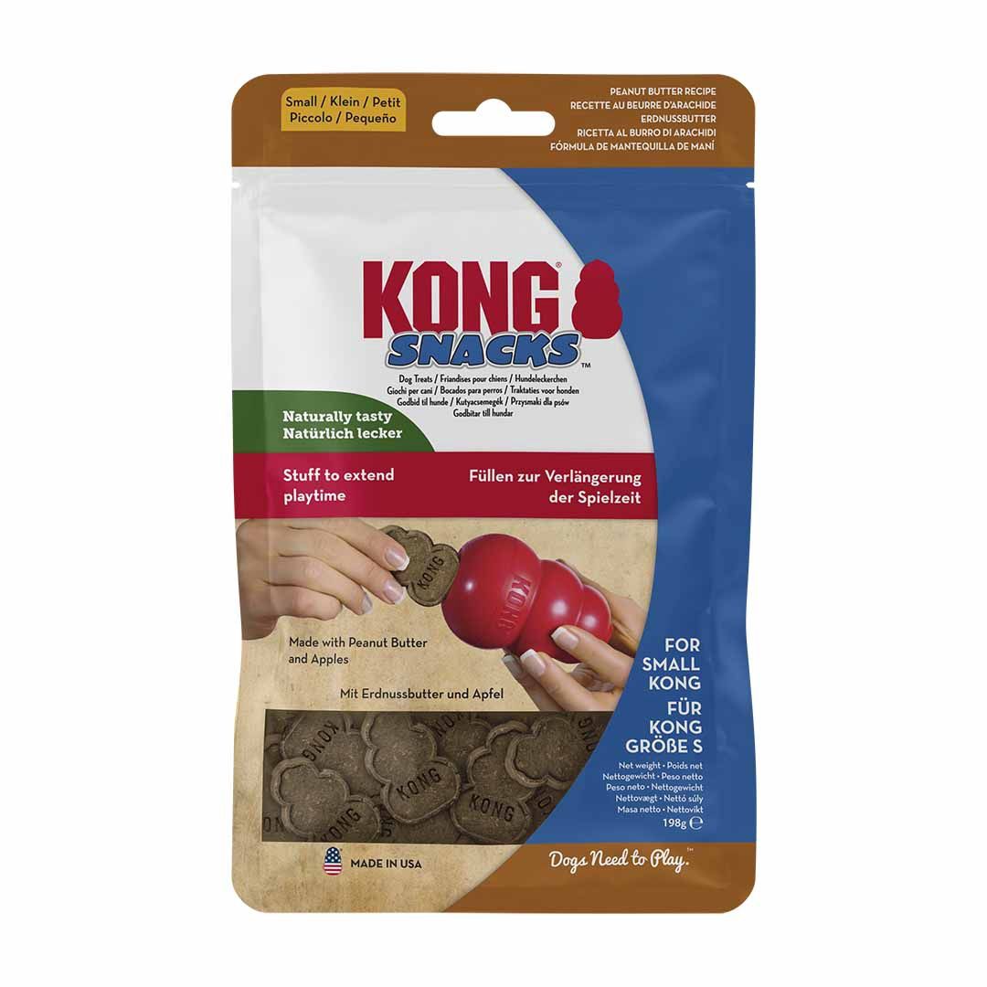 KONG Snacks Peanut Butter bruin S - 3,5x2,5cm - 198g