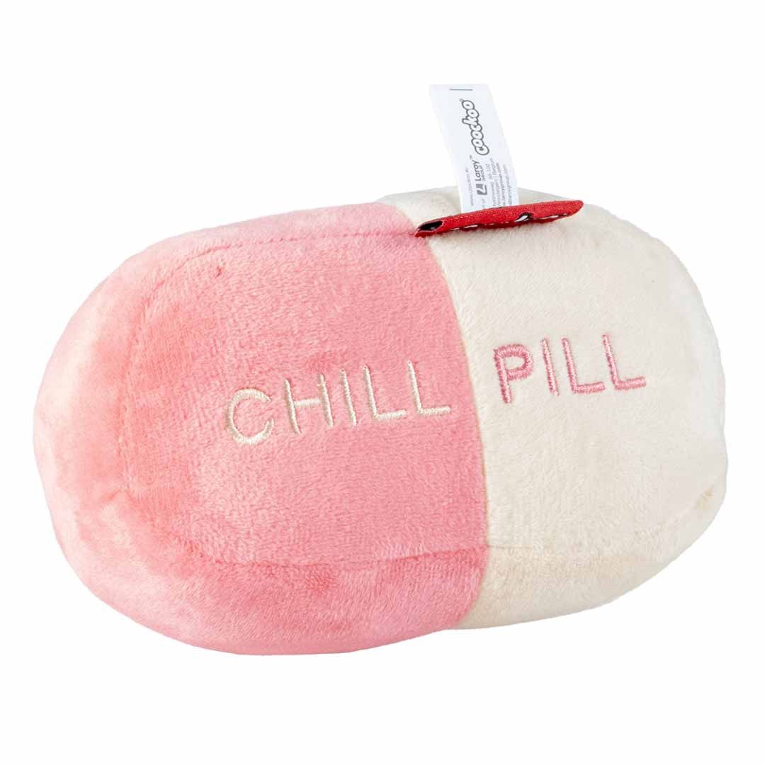 Trappelkussen CHILL PILL roze/beige 16x7x9cm