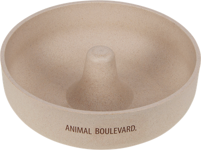 AB Bamboe Slow Feeder Antislip Crème-21cm
