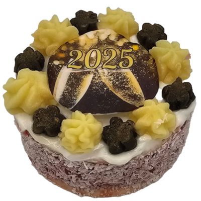 New Yaers cake RUND smal 150 gram (enkel afhalen)