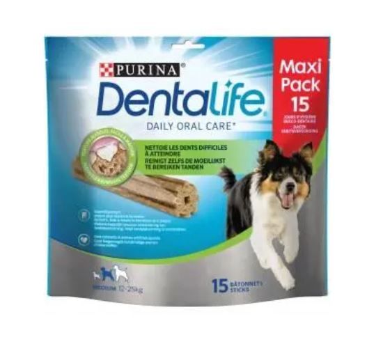 Dentalife hond snack medium 15 stuks/345gr