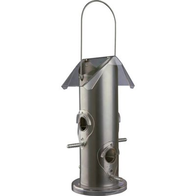 Voerdispenser zilver