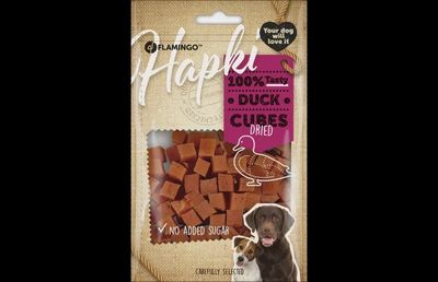 SNACK HAPKI BLOKJES MET EEND 85G Honden