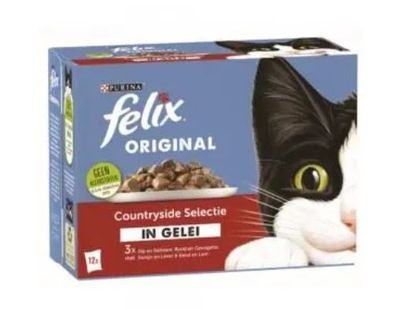 Felix Original pouch gelei countryside sel mp 12x85gr