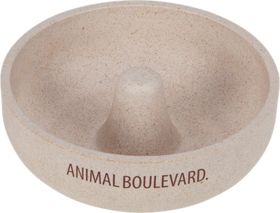AB Bamboe Slow Feeder Antislip Crème-14cm