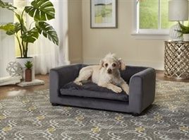 ENCHANTED HONDENMAND / SOFA COOKIE DONKERGRIJS 67,5X40,5X25,5 CM