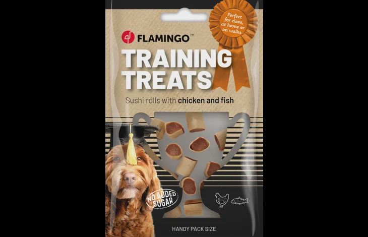 Trainingssnack Sushi rolletjes met kip & vis 60gr
