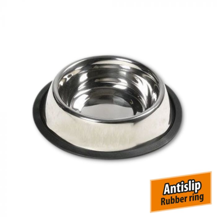RVS Voerbak Anti Slip 14 cm - 0,5 Ltr