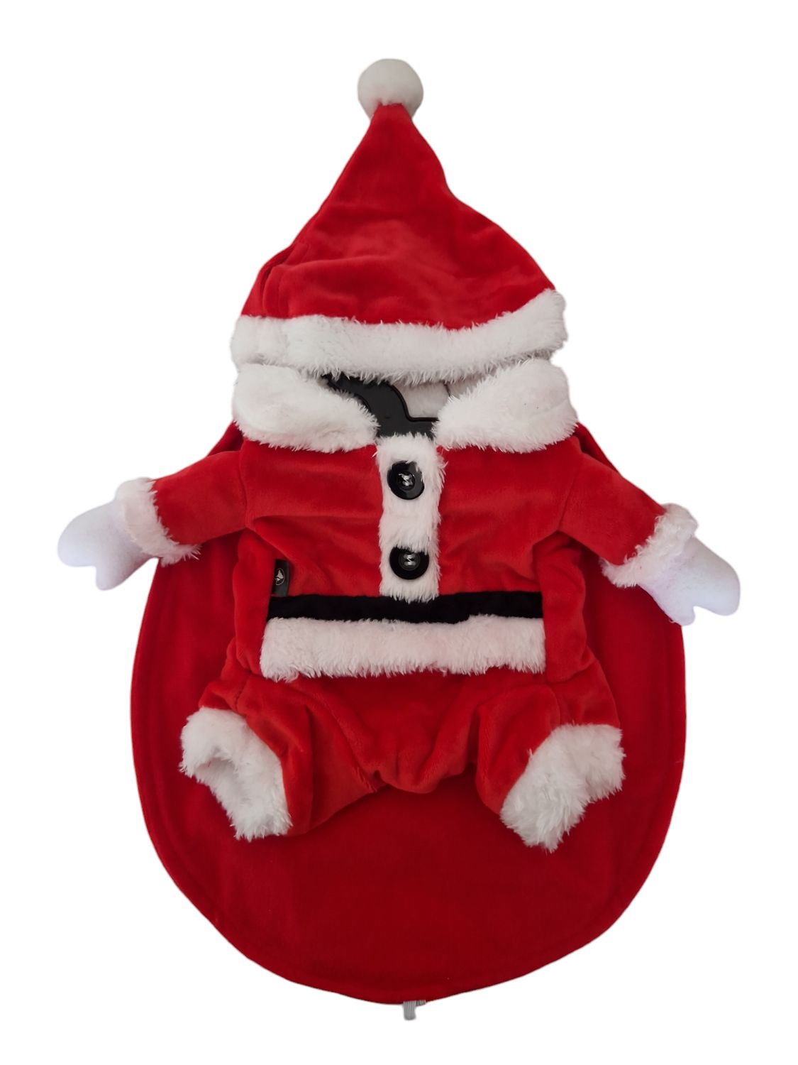 Honden kledij kerstman kleding maat 25
