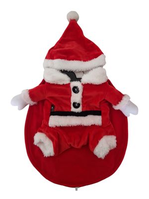 Honden kledij kerstman kleding maat 25