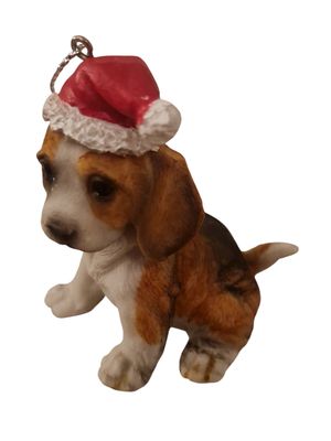 kerstboomversiering hond 6cm