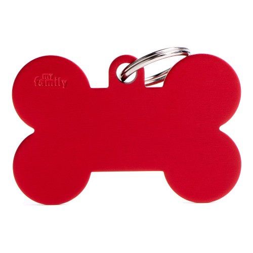 Basic XL aluminium rood bot ID-tag