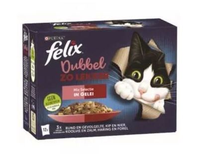 Felix Dubbel Zo Lekker pouch gelei mix sel mp 12x85gr