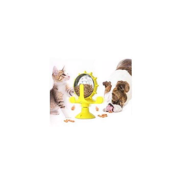 TOPMAST KATTENSPEELGOED FOOD MILL - TURQUOISE - 16 X 14 CM