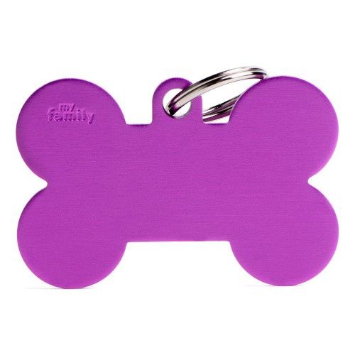 Basic XL aluminium paars bot ID-tag