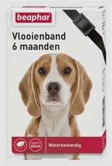BEAPHAR VLOOIENBAND HOND Zwart 6maand