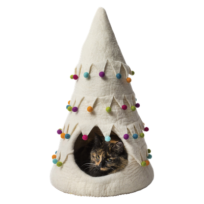 DDKC Grot Kerstboom Wit-36x25x36cm