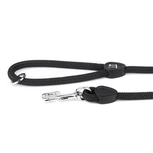Zwarte memopet® touw riem 180x 0,8cm