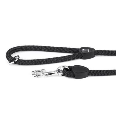 Zwarte memopet® touw riem 180x 0,8cm