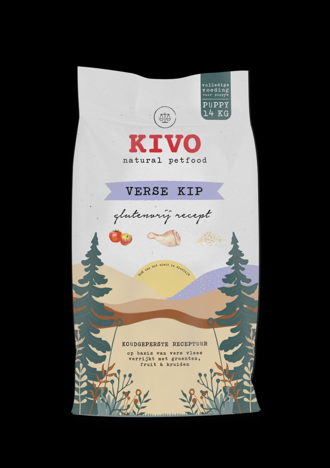 Kivo verse kip geperst glutenvrij puppy 4kg