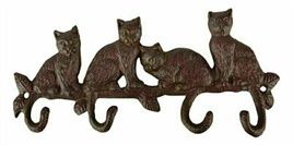 HAAK KATTENSTAARTEN GIETIJZER 29X4,5X14 CM