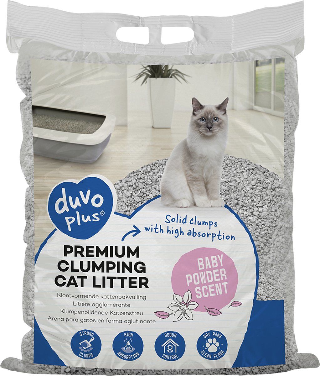 Kattenbakvulling Premium Baby Poeder Scent 12Kg