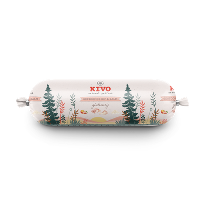 Kivo Gestoomde worst : Kip & Zalm 600gr