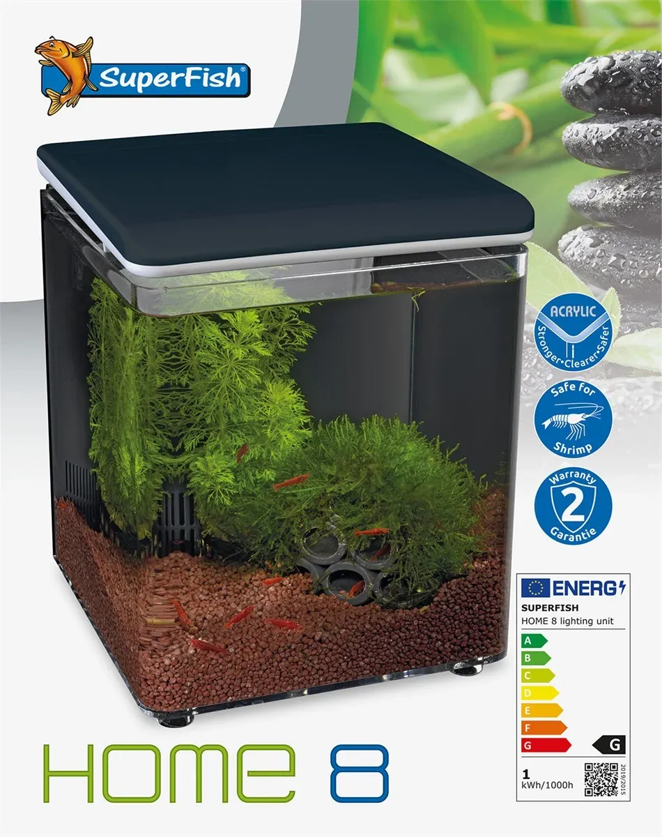 Superfish HOME 8 AQUARIUM ZWART