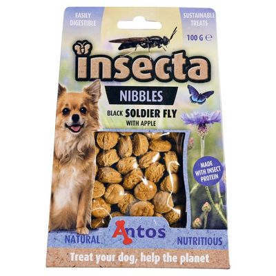 INSECTA NIBBLES ZWARTE SOLDATENVLIEG & APPEL 100 GR