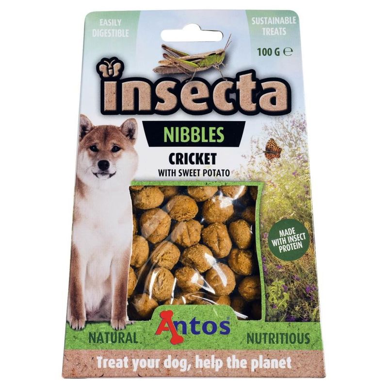 INSECTA NIBBLES KREKEL & ZOETE AARDAPPEL 100 GR