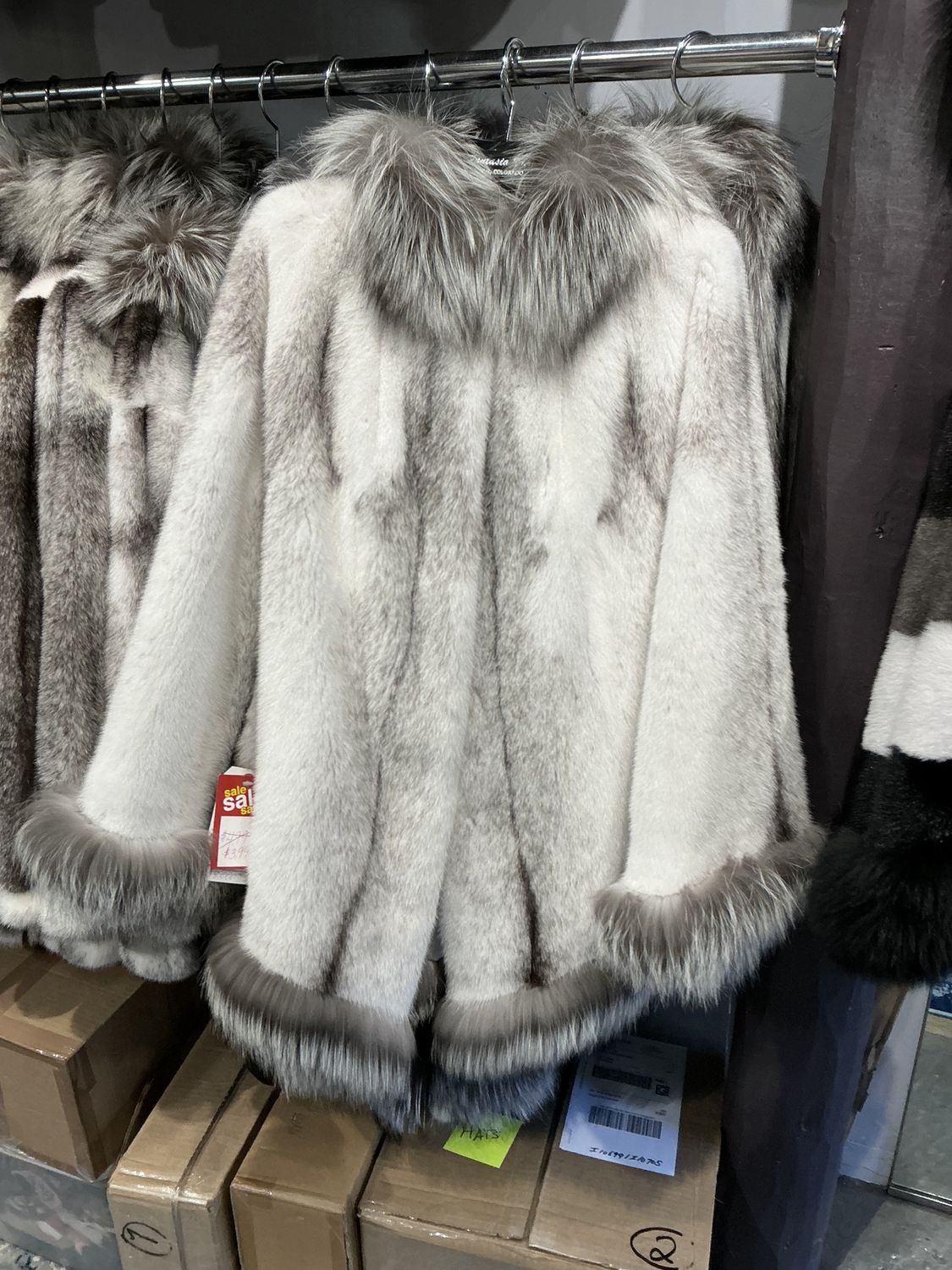 Mink and Silver Fox Cape