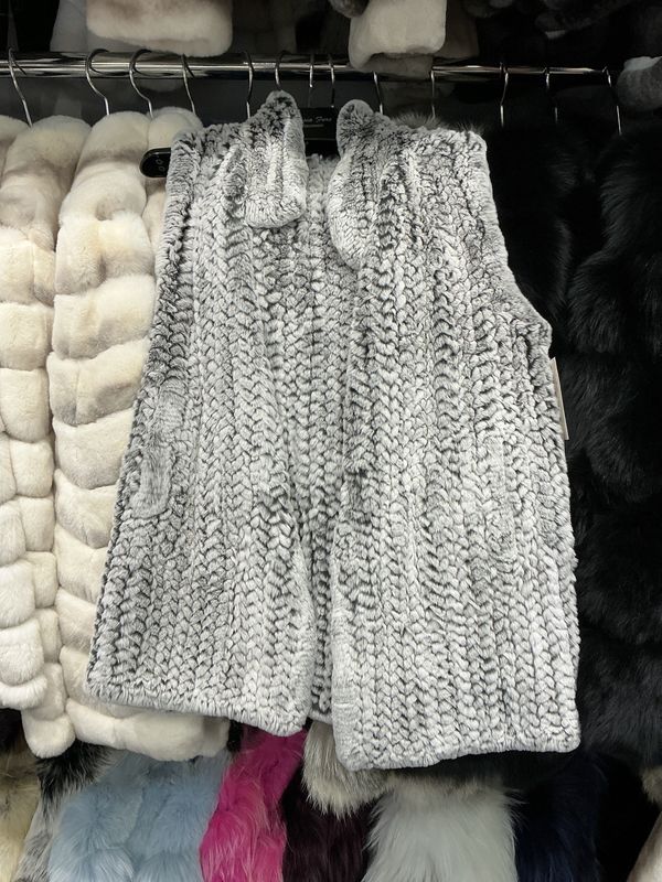 Knitted Rex Rabbit Vest