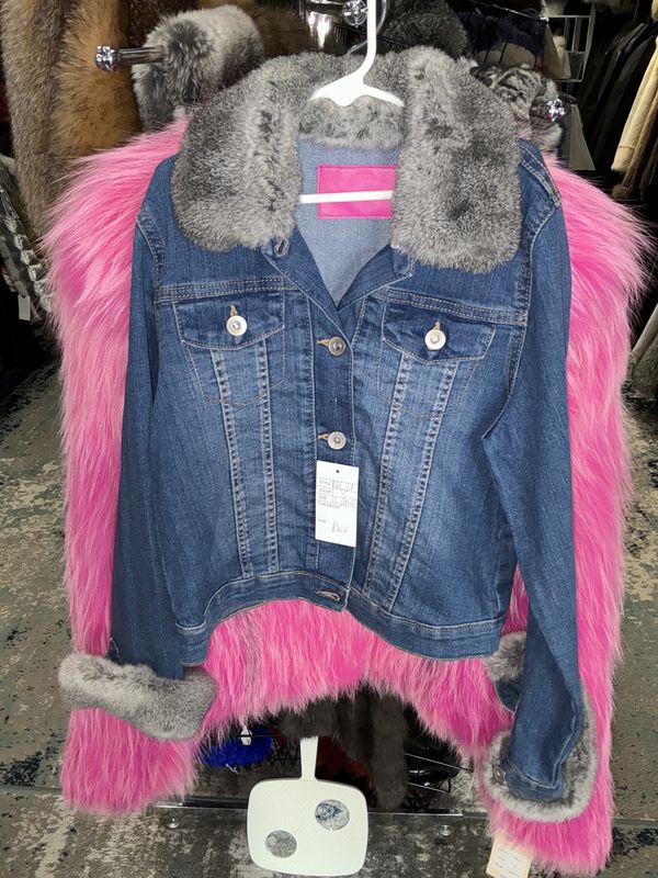 Children&#39;s Jean Jacket with Rex Rabbit