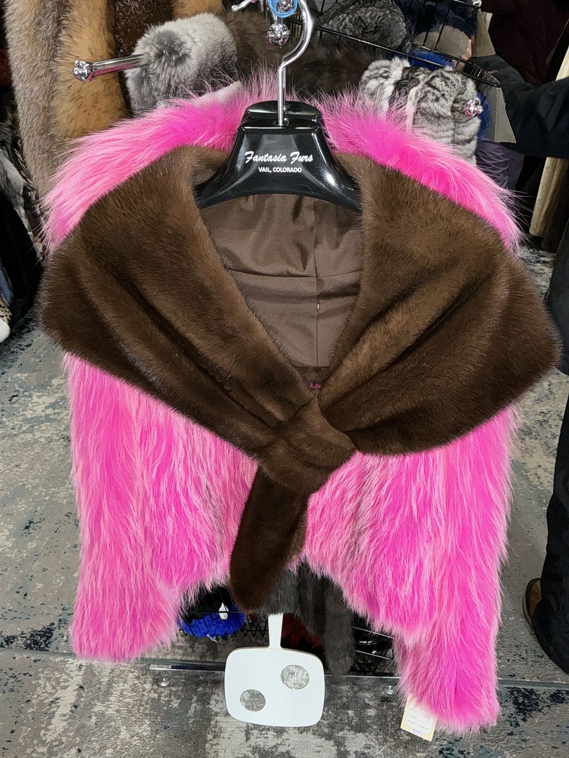 Women’s Stole CH19, Color: Brown, Material: Denmark / 313140