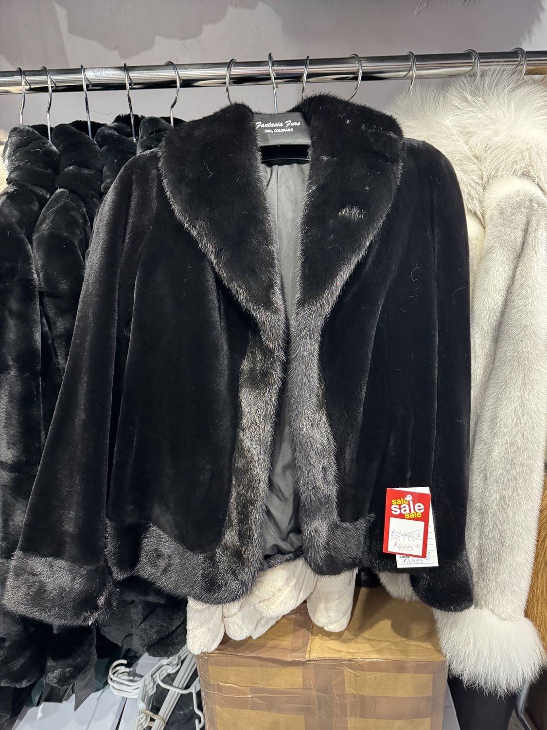 Dyed Black Sheared &amp; LH Mink