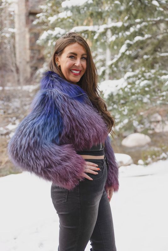 Women’s Dyed Fox Purple Hue