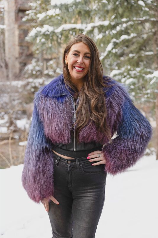 Women’s Dyed Fox Purple Hue