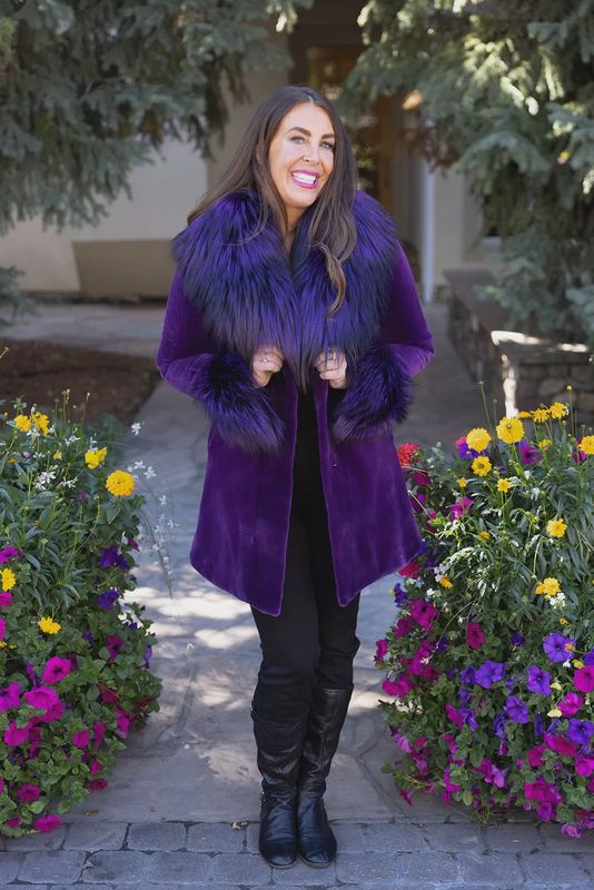 Women’s Dyed Sheared Mink and Fox