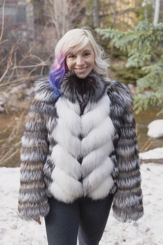 Women’s Multi Colored Fox Jacket Women’s Multi Colored Fox Jacket