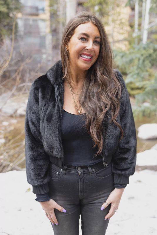 Black LH Mink w Hood