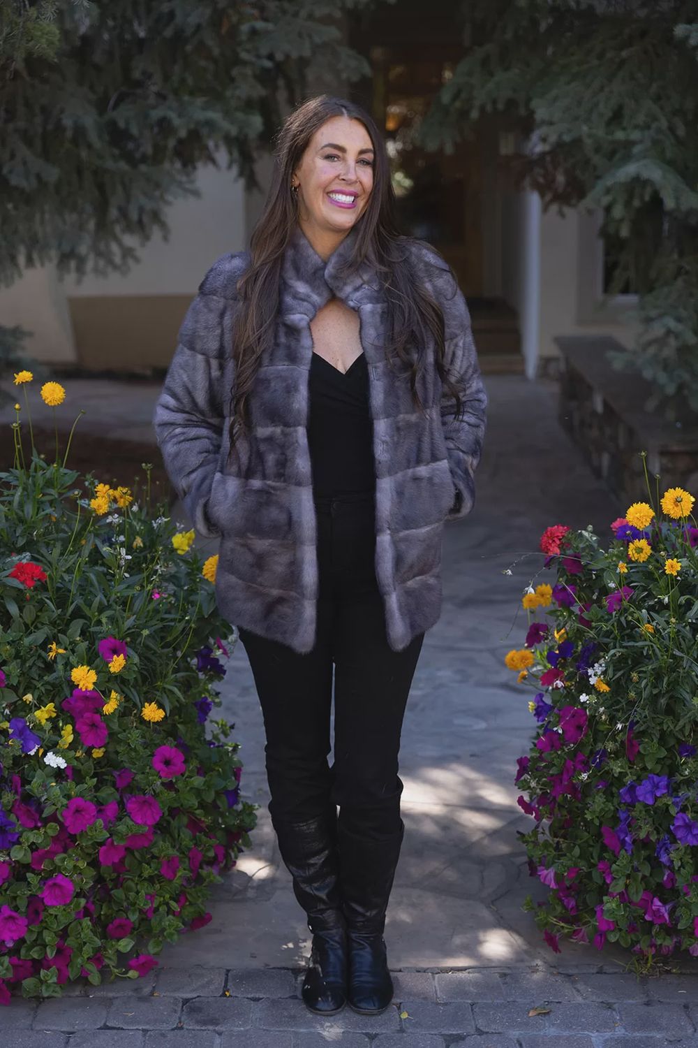 Blue Iris Mink Reversible