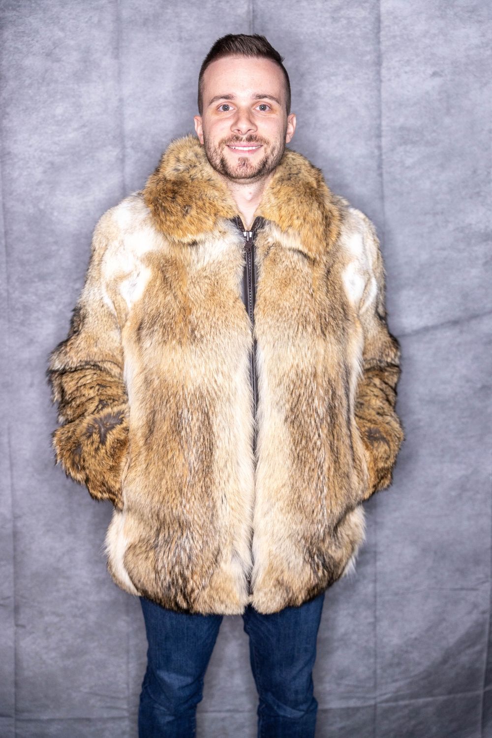 Men’s Natural Coyote Jacket Chosen